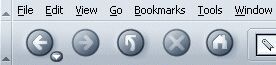Mozilla with Home button on the Navigation bar